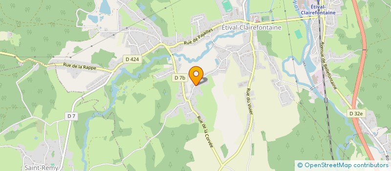 localisation de l'entreprise 922 736 061   ETIVAL-CLAIREFONTAINE