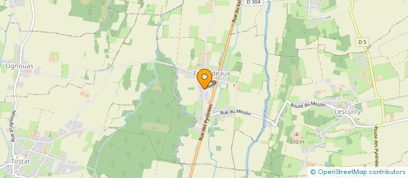 localisation de l'entreprise 922 783 360   ESCONDEAUX