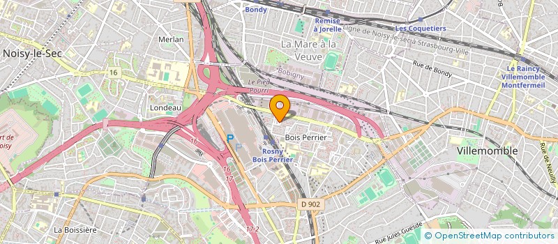 localisation de l'entreprise 922 791 587  à ROSNY-SOUS-BOIS