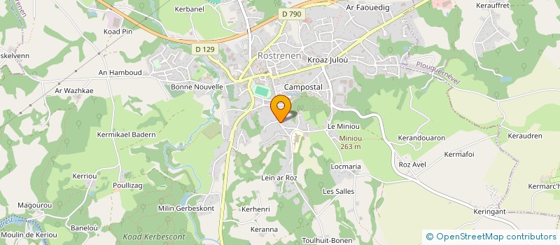 localisation de l'entreprise 922 792 395   ROSTRENEN