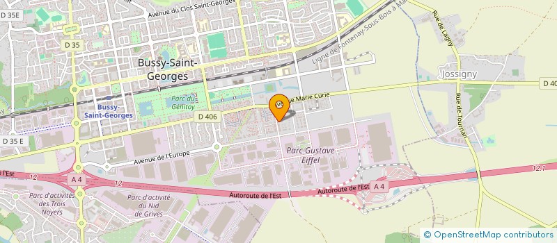 localisation de l'entreprise 922 821 509 à BUSSY-SAINT-GEORGES