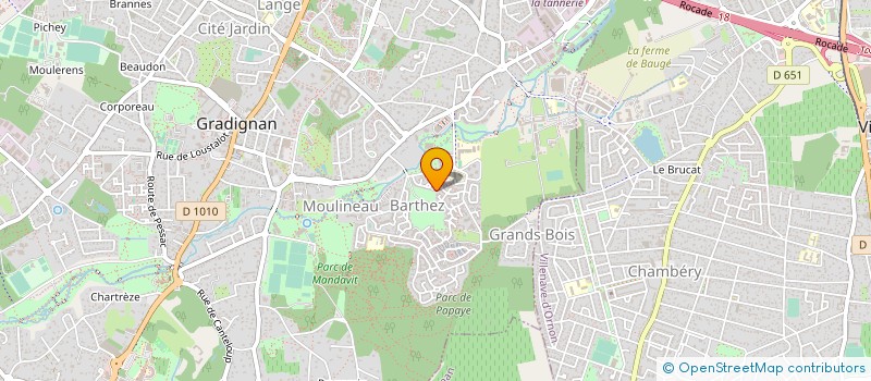 localisation de l'entreprise 922 822 705   GRADIGNAN