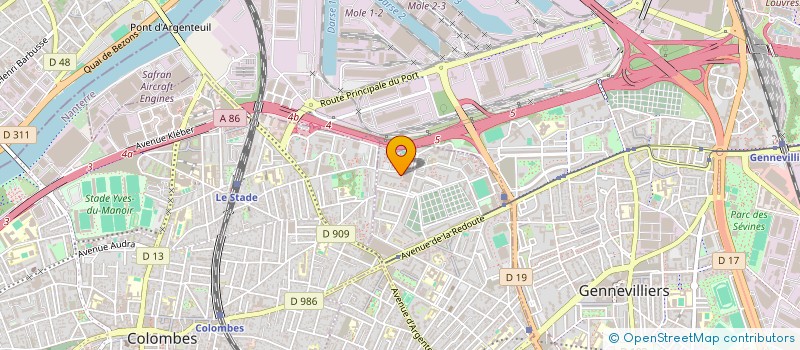 localisation de l'entreprise 922 846 035   ASNIERES-SUR-SEINE