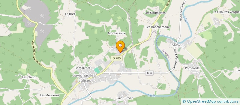 localisation de l'entreprise 922 868 567   SAVIGNAC-LES-EGLISES
