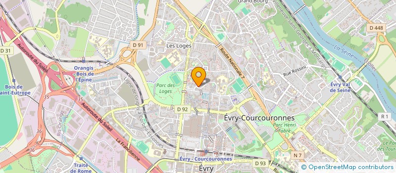 localisation de l'entreprise 922 869 045   EVRY-COURCOURONNES