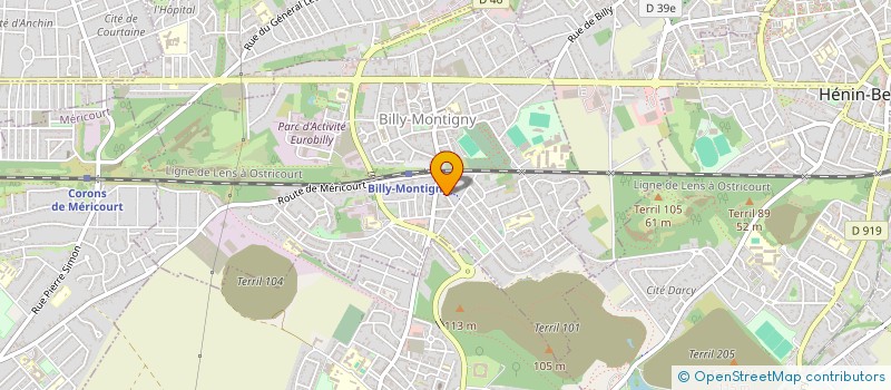 localisation de l'entreprise 922 870 118  à BILLY MONTIGNY