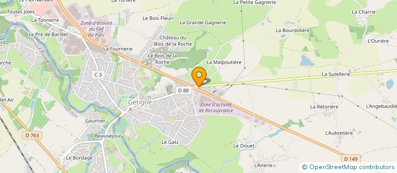 localisation de l'entreprise 922 890 728   GETIGNE