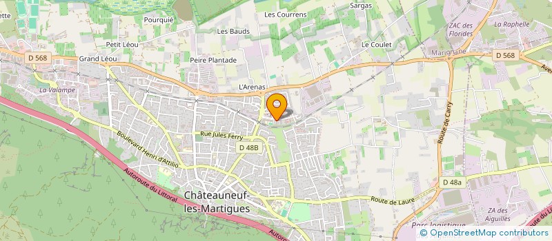 localisation de l'entreprise 922 890 934 à CHATEAUNEUF-LES-MARTIGUES