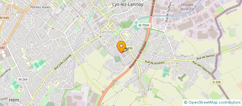 localisation de l'entreprise 922 914 874   LYS-LEZ-LANNOY