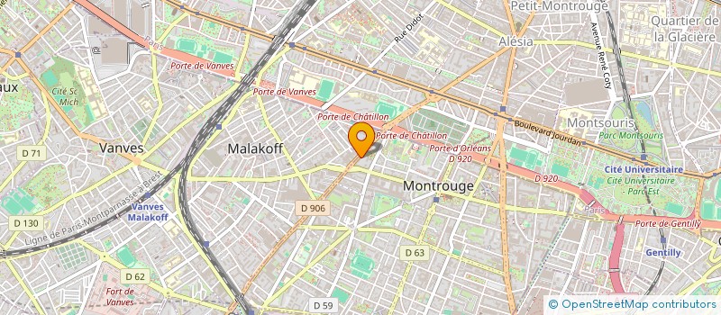 localisation de l'entreprise 922 932 124   MONTROUGE