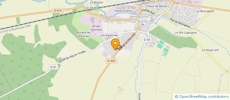 localisation de l'entreprise 922 949 045   VENDEUVRE-SUR-BARSE