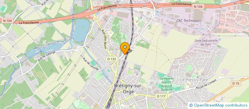 localisation de l'entreprise 922 954 326   BRETIGNY-SUR-ORGE