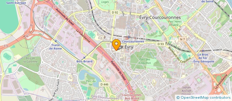 localisation de l'entreprise 923 067 425   EVRY-COURCOURONNES