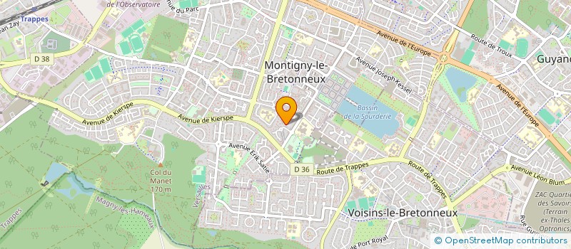 localisation de l'entreprise 923 104 038  à MONTIGNY-LE-BRETONNEUX