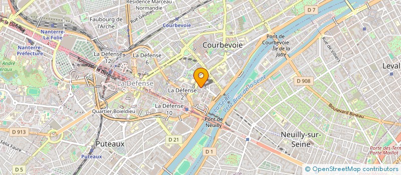 localisation de l'entreprise 923 106 173 à COURBEVOIE