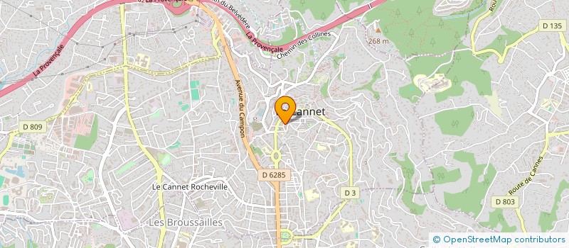 localisation de l'entreprise 923 157 796  à LE CANNET