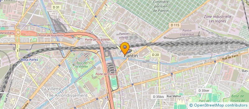 localisation de l'entreprise 923 206 106 à PANTIN