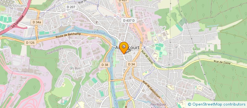localisation de l'entreprise 923 244 289 à AUDINCOURT