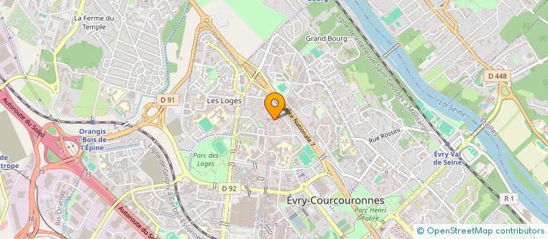 localisation de l'entreprise 923 386 866   EVRY-COURCOURONNES