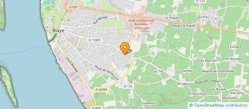 localisation de l'entreprise 923 408 488  à BLAYE