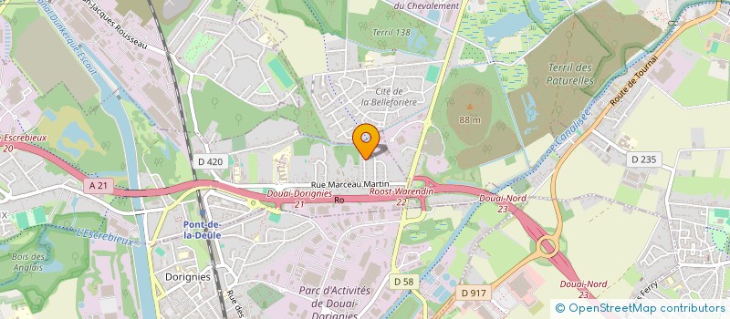 localisation de l'entreprise 923 415 780   DOUAI