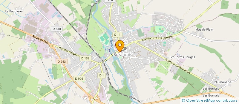 localisation de l'entreprise 923 441 752 à BUZANCAIS