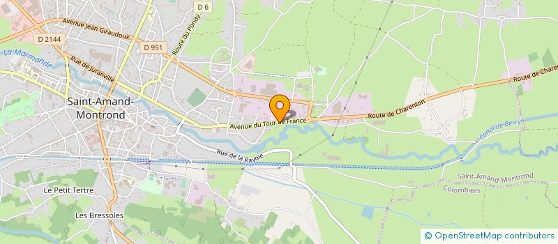 localisation de l'entreprise 923 549 422 à SAINT-AMAND-MONTROND