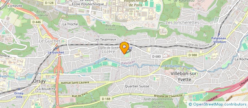 localisation de l'entreprise 923 549 729 à VILLEBON-SUR-YVETTE