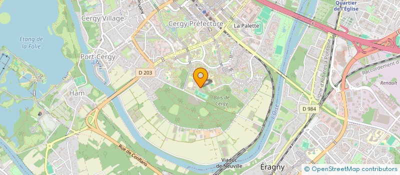 localisation de l'entreprise 923 585 418   CERGY