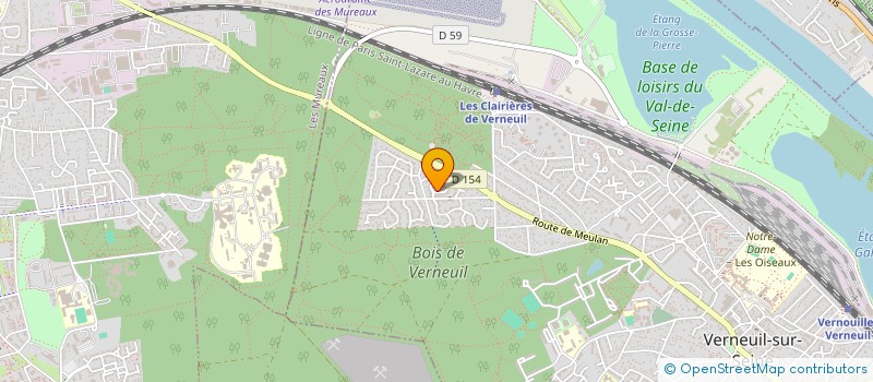 localisation de l'entreprise 923 596 977  à VERNEUIL-SUR-SEINE