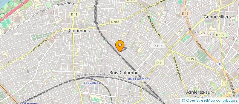 localisation de l'entreprise 923 625 685 à BOIS-COLOMBES