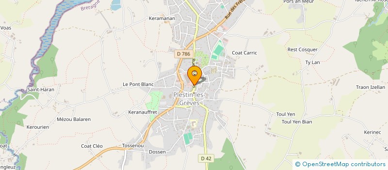 localisation de l'entreprise 923 693 857   LE CLOITRE-SAINT-THEGONNEC