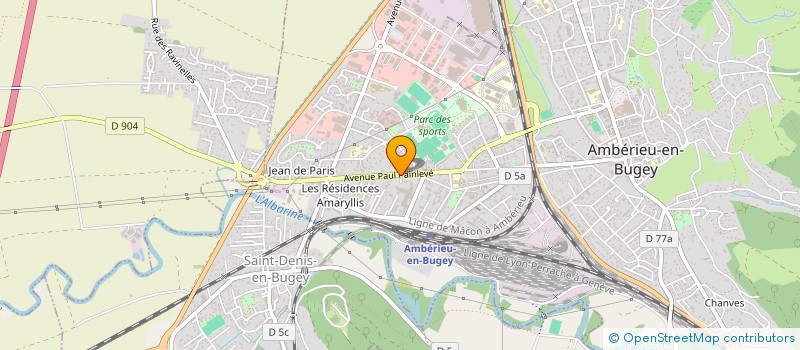 localisation de l'entreprise 923 694 251   AMBERIEU-EN-BUGEY