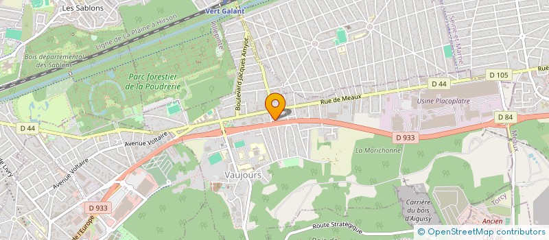 localisation de l'entreprise 923 714 745   VAUJOURS