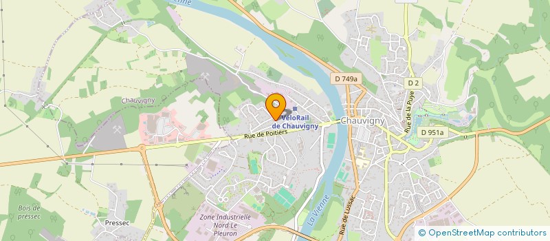 localisation de l'entreprise 923 748 040   CHAUVIGNY