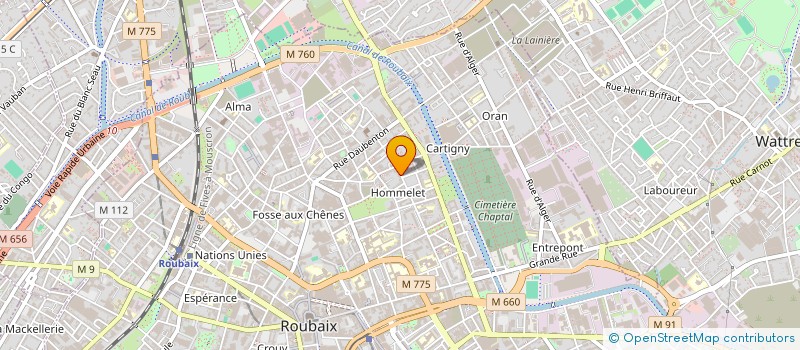 localisation de l'entreprise 923 796 882   ROUBAIX