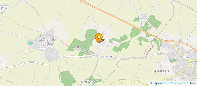 localisation de l'entreprise 923 860 449   SAUZE-VAUSSAIS