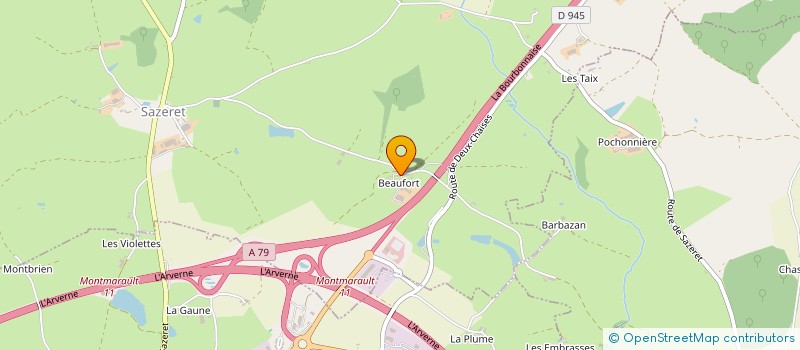 localisation de l'entreprise 923 887 376   SAZERET