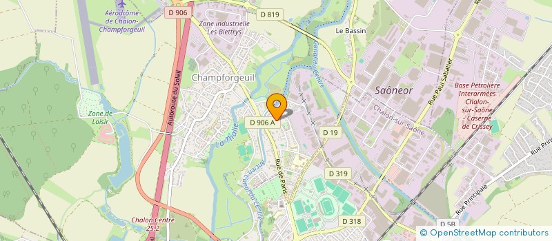 localisation de l'entreprise 924 556 533   CHAMPFORGEUIL