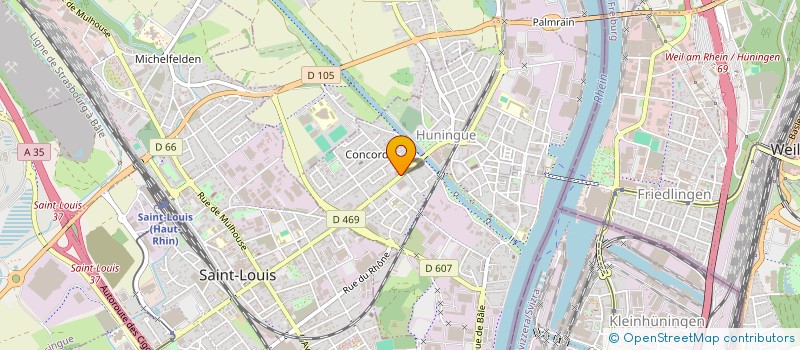 localisation de l'entreprise 924 893 316   HUNINGUE