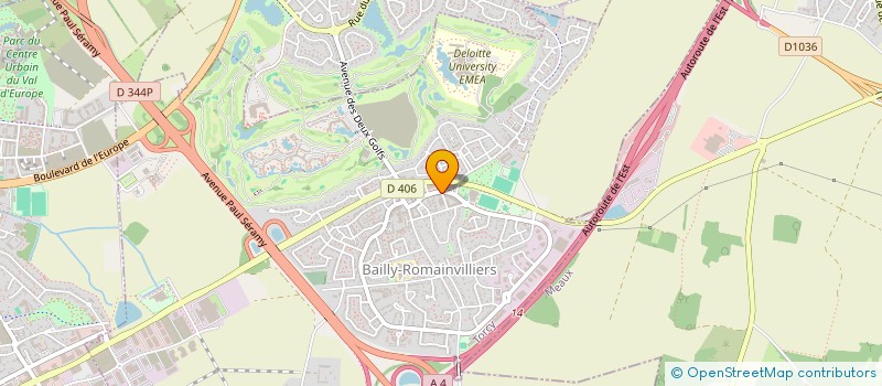 localisation de l'entreprise 925 068 868   BAILLY-ROMAINVILLIERS