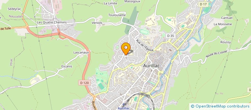 localisation de l'entreprise 925 128 795 à AURILLAC