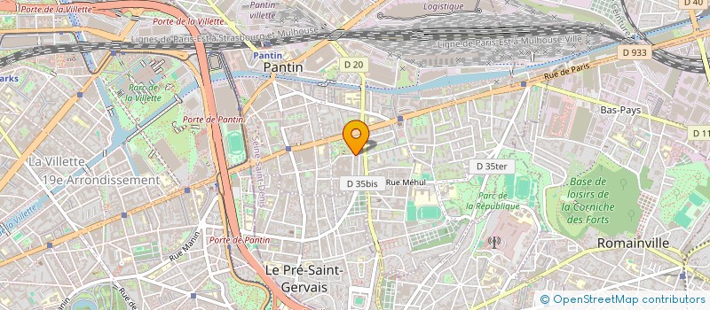 localisation de l'entreprise 925 395 709   PANTIN