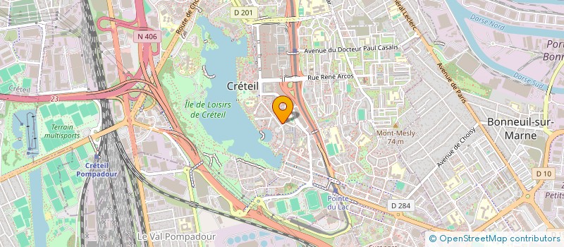 localisation de l'entreprise 927 557 322 à CRETEIL