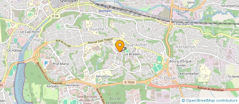 localisation de l'entreprise 927 567 362  à QUIMPER