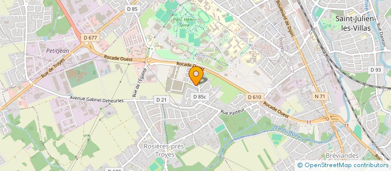 localisation de l'entreprise 927 580 845   ROSIERES-PRES-TROYES