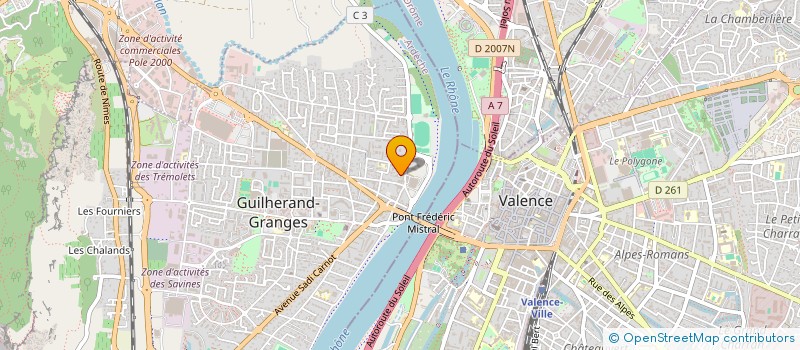 localisation de l'entreprise 927 598 813 à GUILHERAND-GRANGES