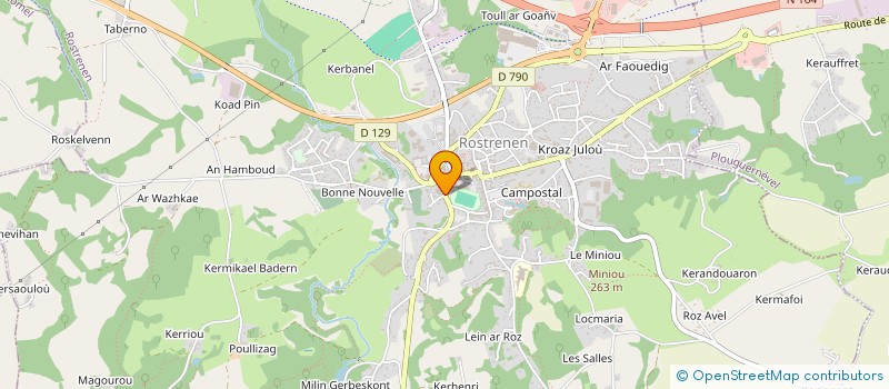 localisation de l'entreprise 927 692 640   ROSTRENEN