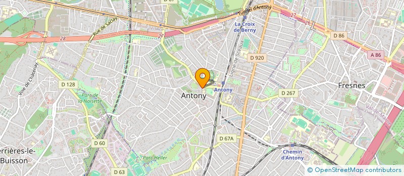 localisation de l'entreprise 927 787 358 à ANTONY