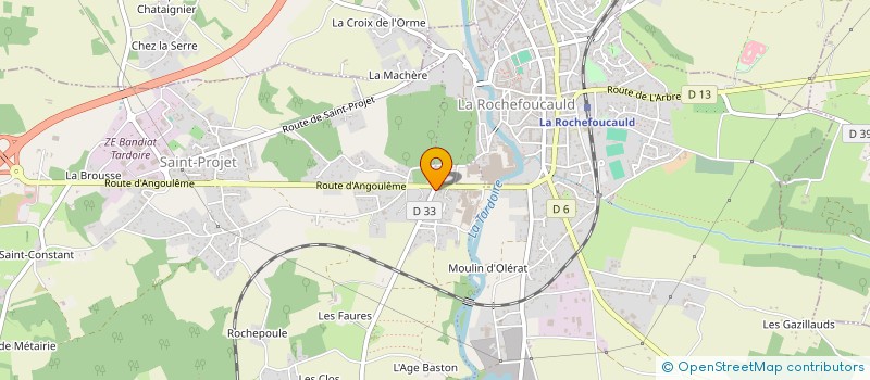 localisation de l'entreprise 927 818 534 à LA ROCHEFOUCAULD-EN-ANGOUMOIS